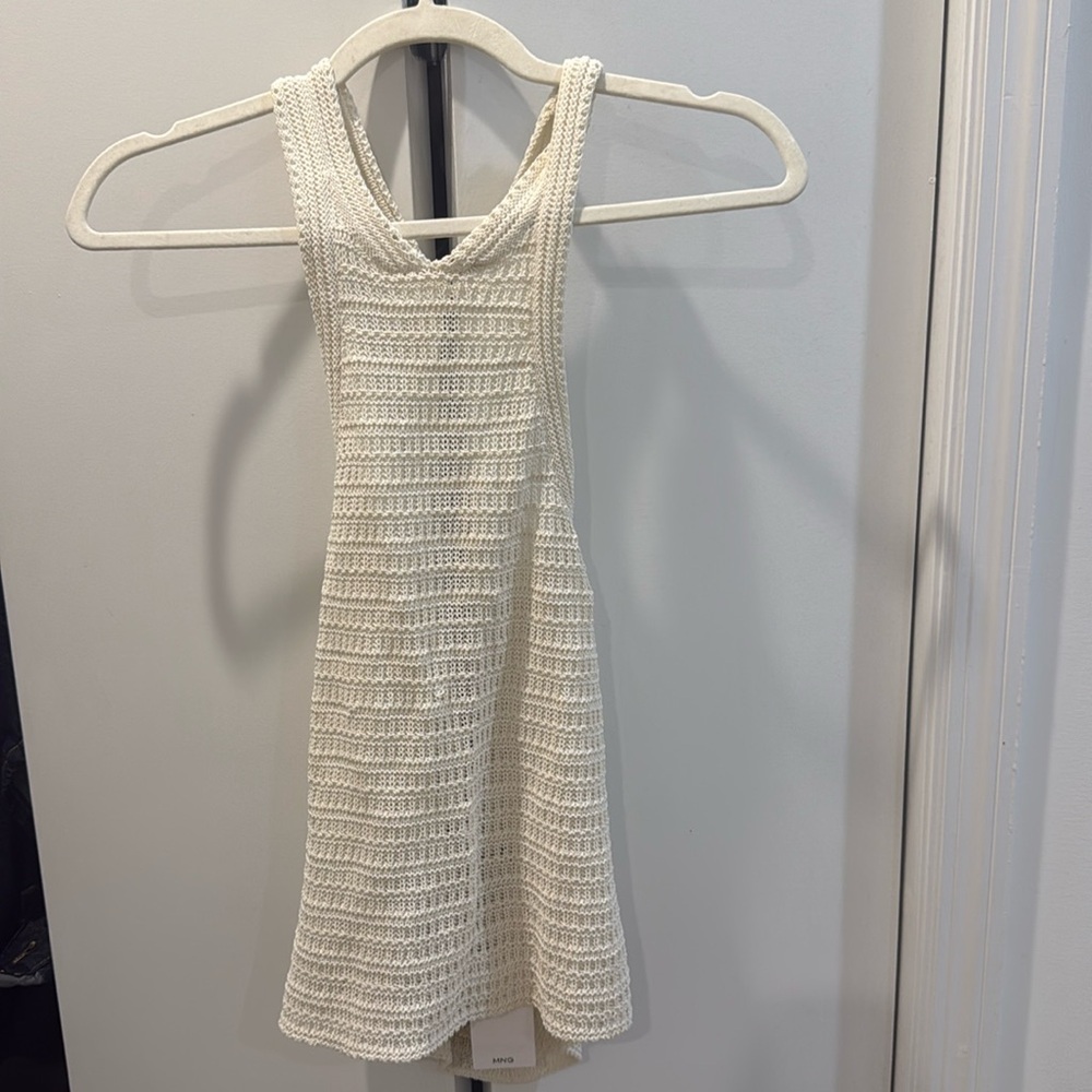 MANGO Cream woven top